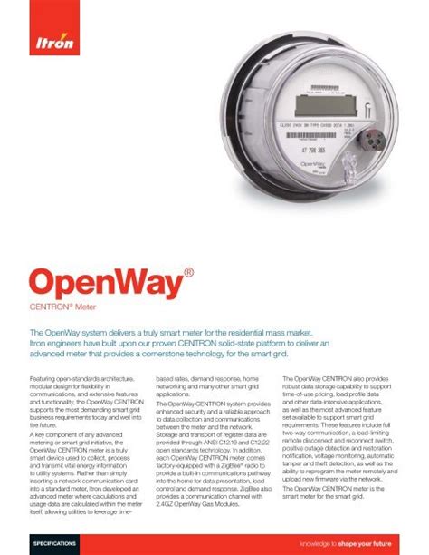 openway itron how to read pdf Reader