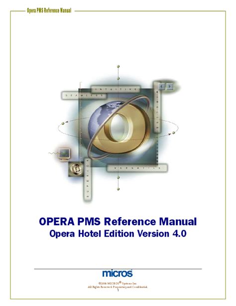 opera pms version 50 manual Reader