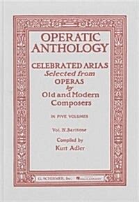 operatic anthology volume 4 baritone and piano Doc