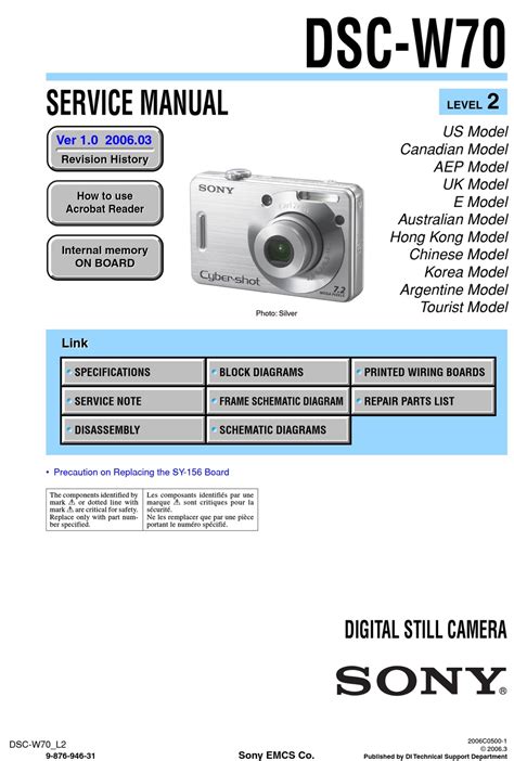 operating manual for sony cyber shot dsc w70 Reader