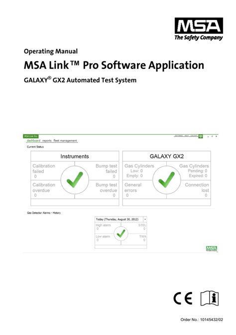 operating manual msa link pro software application Doc