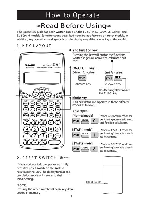 operation manual sharp calculator Epub