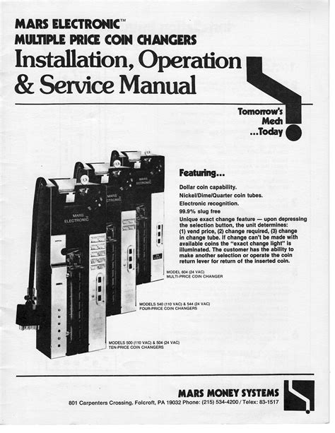 operation service manual refurbished vending machines PDF