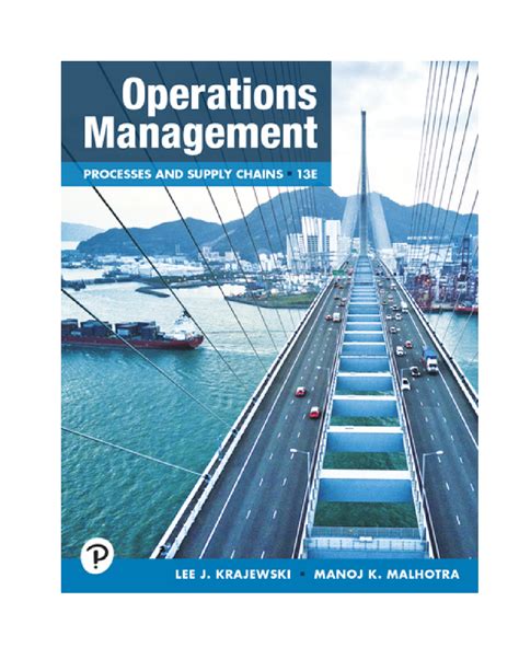 operations and supply chain management 13th edition solution manual Epub