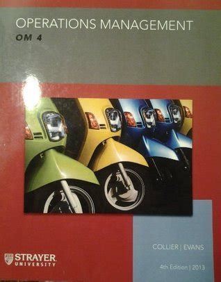 operations management 4th edition evans collier Reader