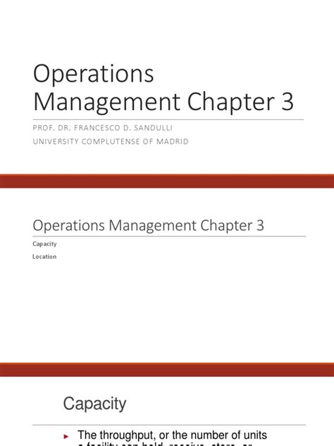 operations management chapter 3 solutions Kindle Editon