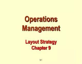 operations management chapter 9 Kindle Editon