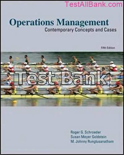 operations management contemporary concepts and Reader