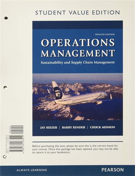 operations management jay heizer barry render 10th edition Reader