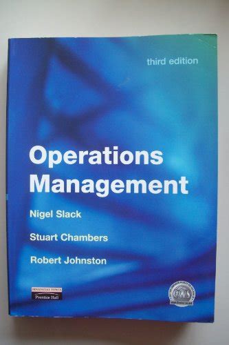 operations management nigel slack 3rd edition PDF