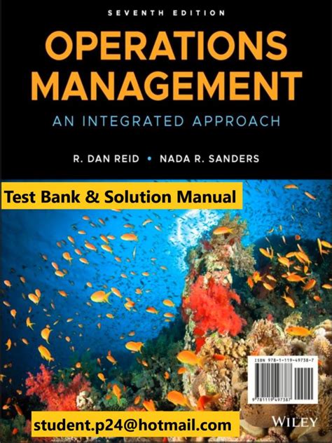operations management reid sanders solutions manual Kindle Editon