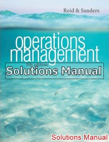 operations management reid solutions manual Ebook Kindle Editon