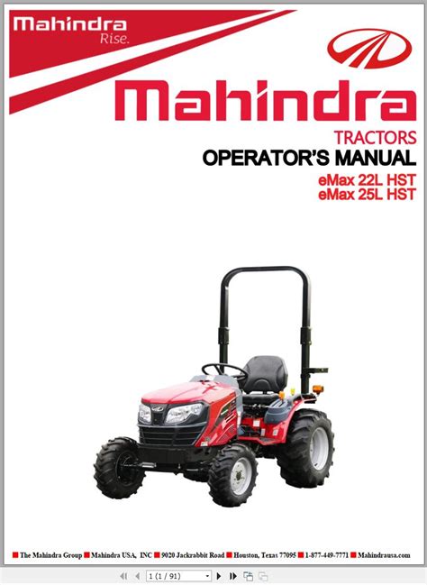 operators manual for mahindra tractor Reader