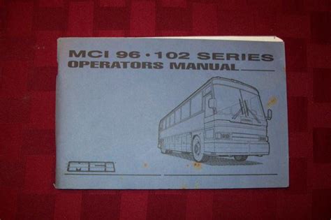 operators manual for mci 102 dl coaches PDF