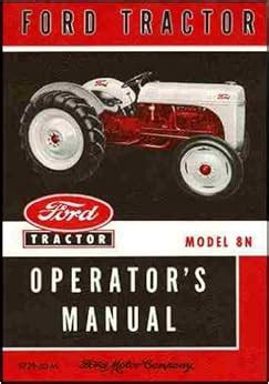 operators manual ford tractor model 8n Epub