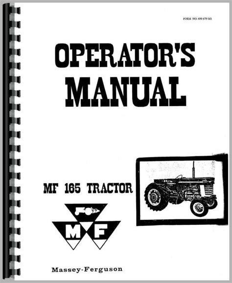 operators manual massey ferguson 165 pdf PDF