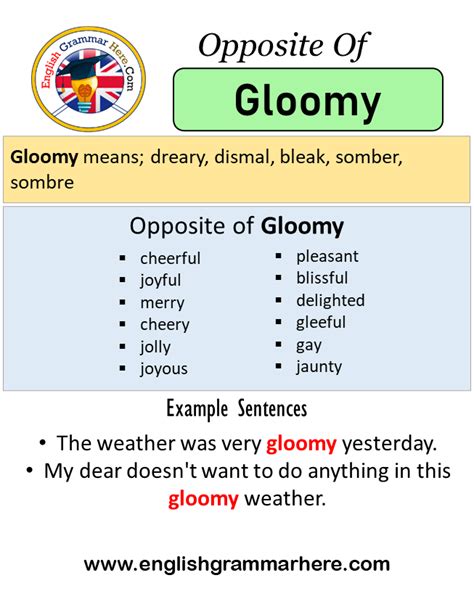 opposite of gloomy