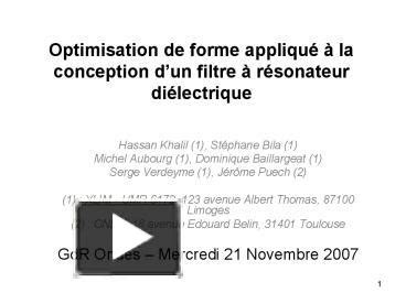 optimisation appliqu e optimisation appliqu e Reader