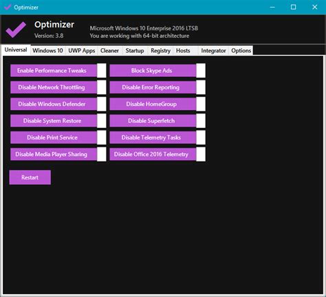 optimizer 16.5