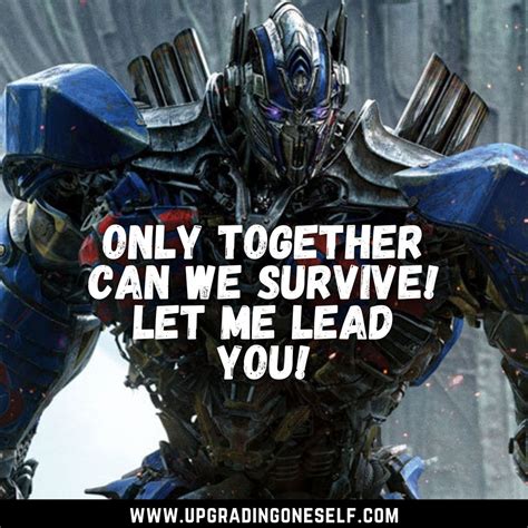 optimus prime sayings