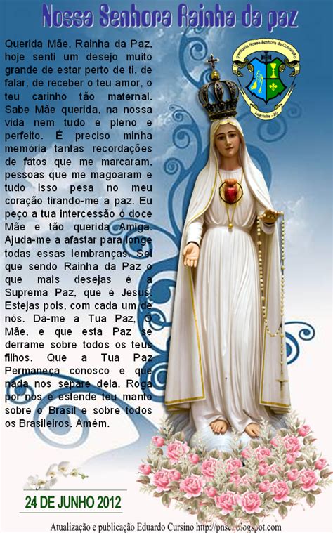 oração de nossa senhora da paz