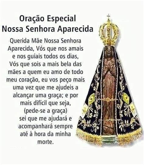 oração nossa senhora aparecida