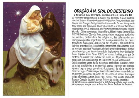 oração nossa senhora desterro