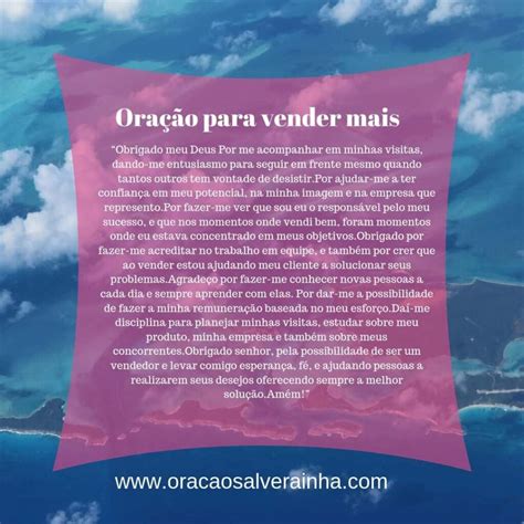 oracao para vender mais