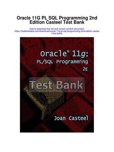 oracle 11g casteel answer pdf download Epub