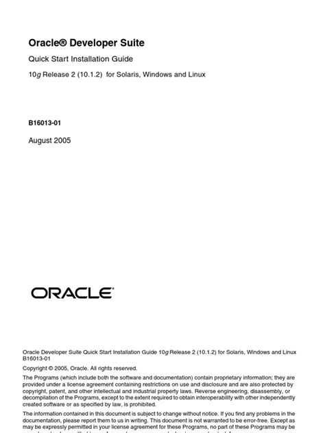 oracle developer suite installation guide Kindle Editon
