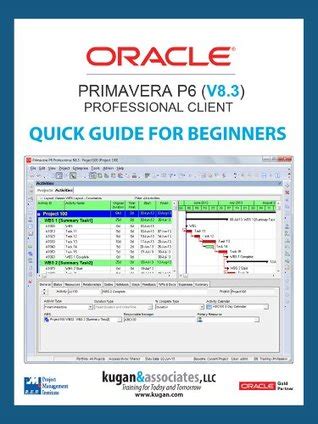 oracle primavera p6 v8 3 professional client quick guide for beginners PDF