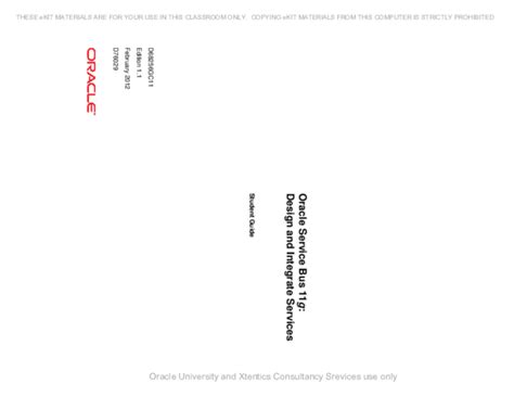 oracle service bus student guide Kindle Editon