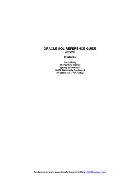 oracle sql reference guide Kindle Editon