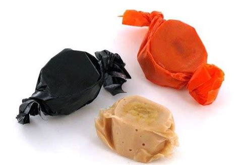 orange and black halloween candy