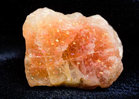 orange and white crystal