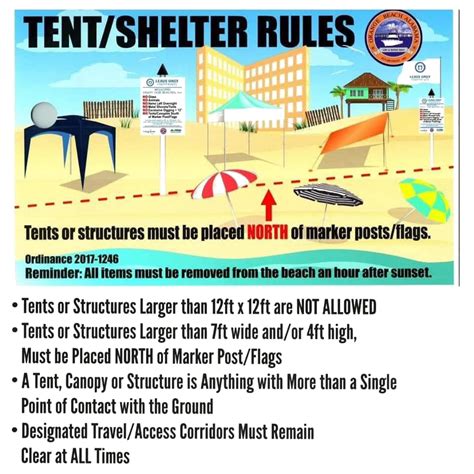 orange beach tent rules