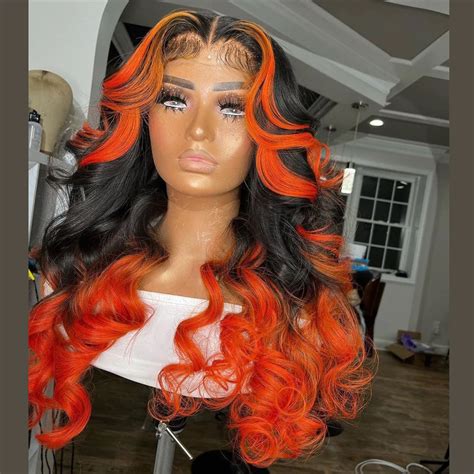 orange color wigs