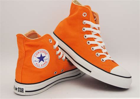 orange converse shoes