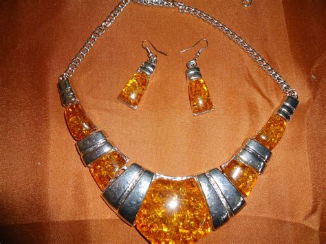 orange stone jewelry