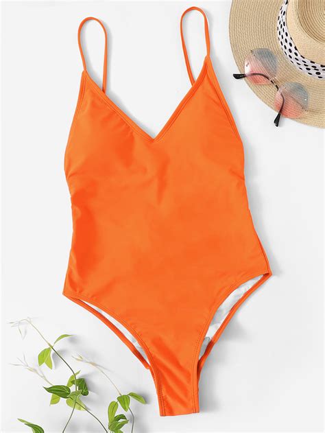 orange swimsuit