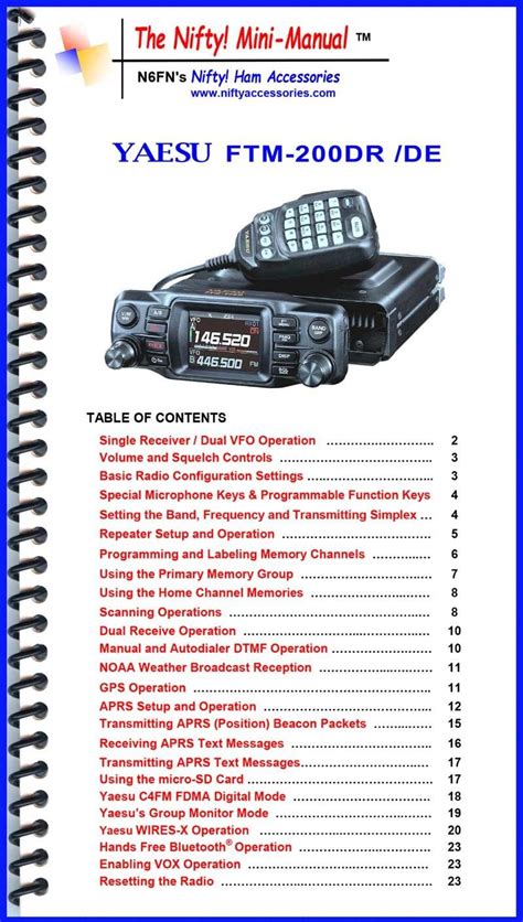 order 2007 mini radio manual Epub