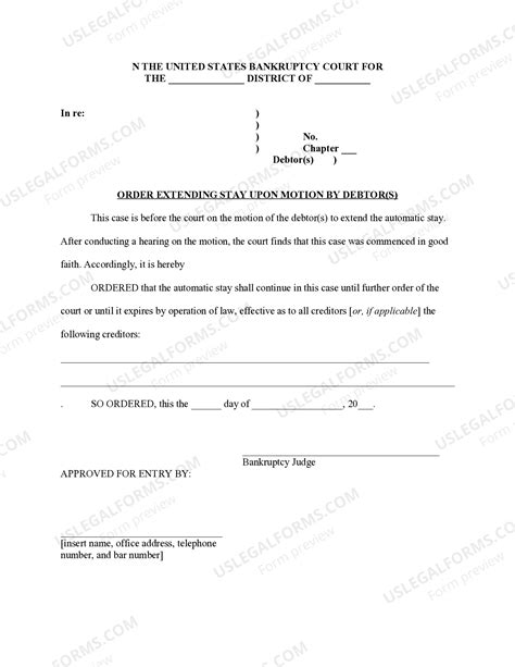 order lifting automatic stay PDF