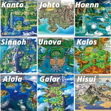 order of pokemon regions