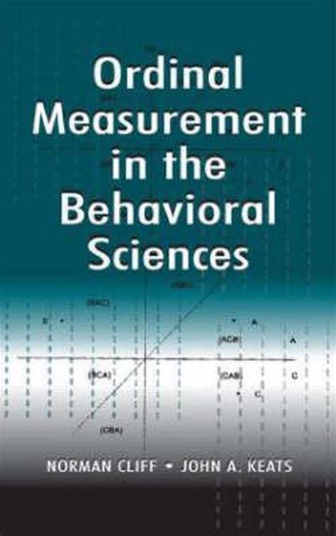 ordinal measurement in the behavioral sciences Epub