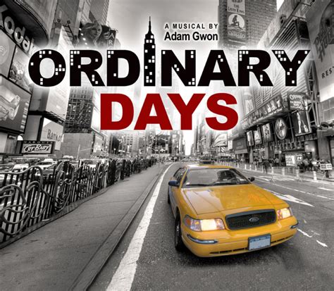 ordinary days the musical