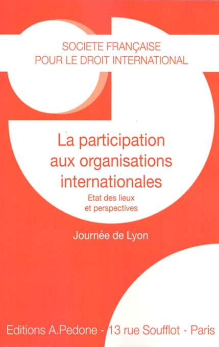 organisations internationales constitutif participation institutio Reader