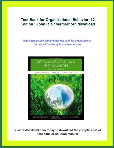 organizational behavior 12 edition Reader