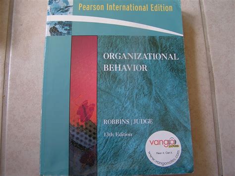 organizational behavior by robbins and judge 13th edition hardcover Doc