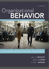 organizational behavior colquitt 4th Ebook Doc