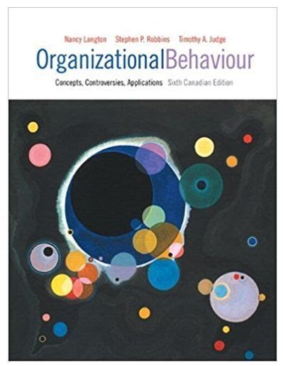 organizational behavior sixth canadian edition multiple choice Kindle Editon